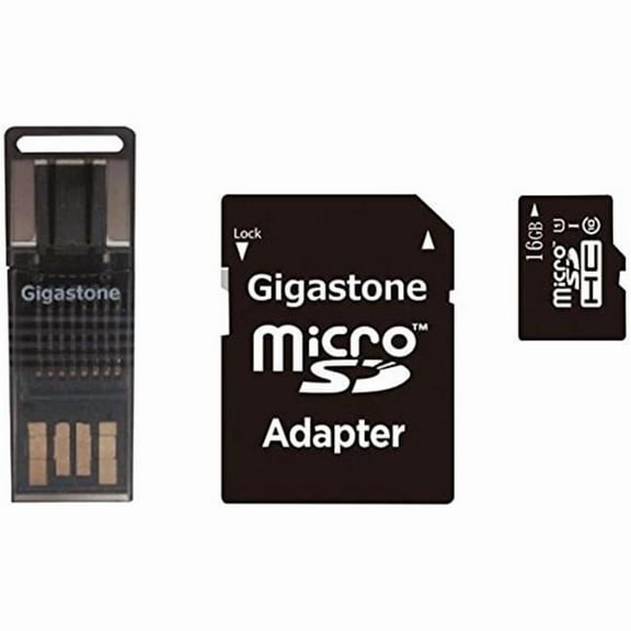 Gigastone GS-4IN1600X16GB-R Prime Series microSD Card 4-in-1 Kit (16GB)
