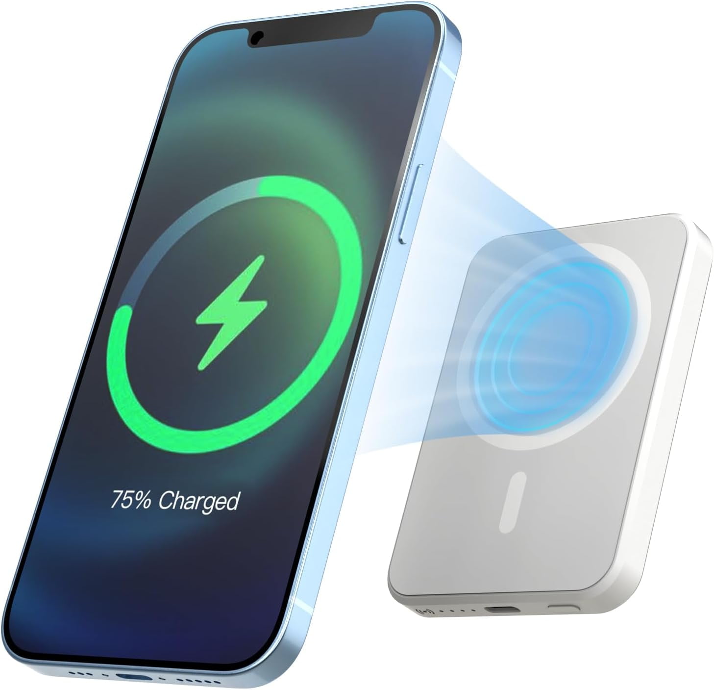 Gigastone magnetic wireless power bank 5000mah 15w fast charging type