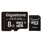 Gigastone MicroSD HC 8GB C10 U1 With SD Adapter