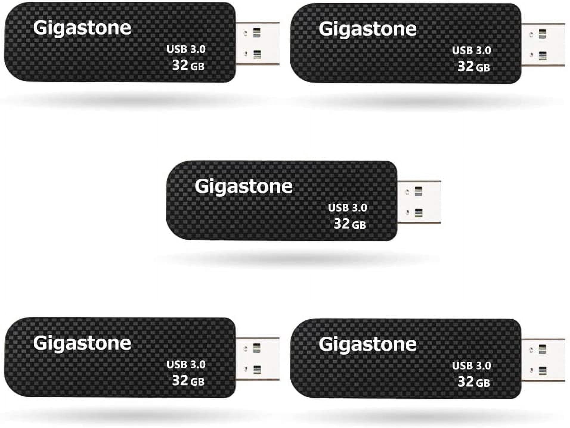 Gigastone USB 3.0 Flash Drive 32GB, 5 Pack (5x32GB)