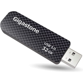 Gigastone Z30 32GB USB3.0 Flash Drive, Capless Retractable Design Pen Drive, Carbon Fiber Style, Reliable Performance & Durable