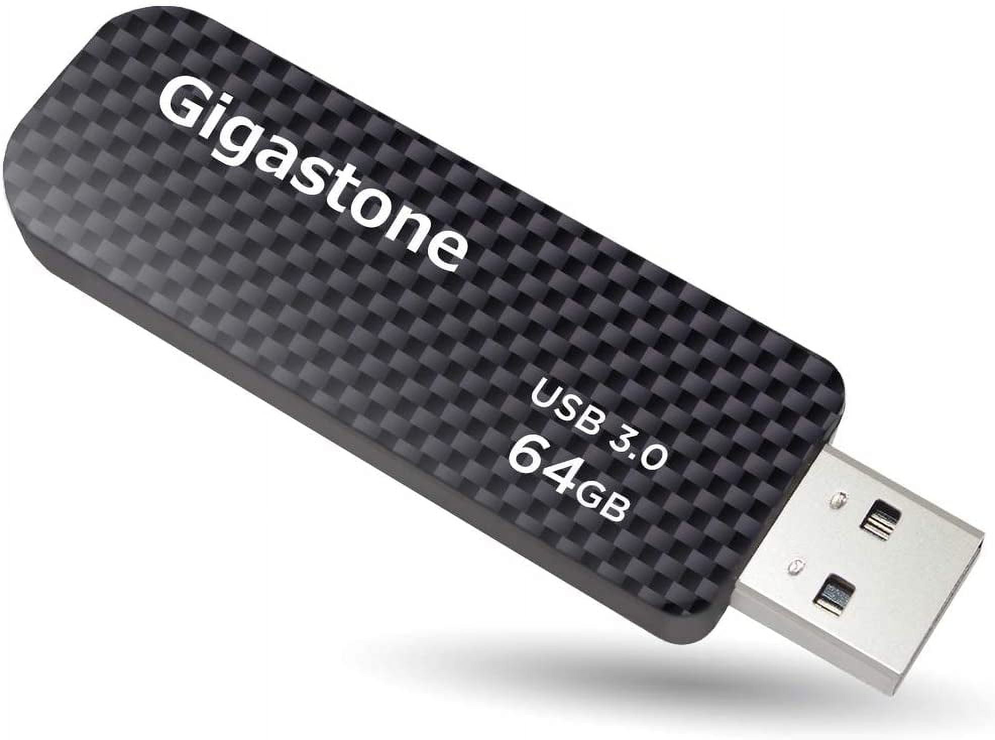 Gigastone USB 3.0 Flash Drive 64GB, 2 Pack (2x64GB)
