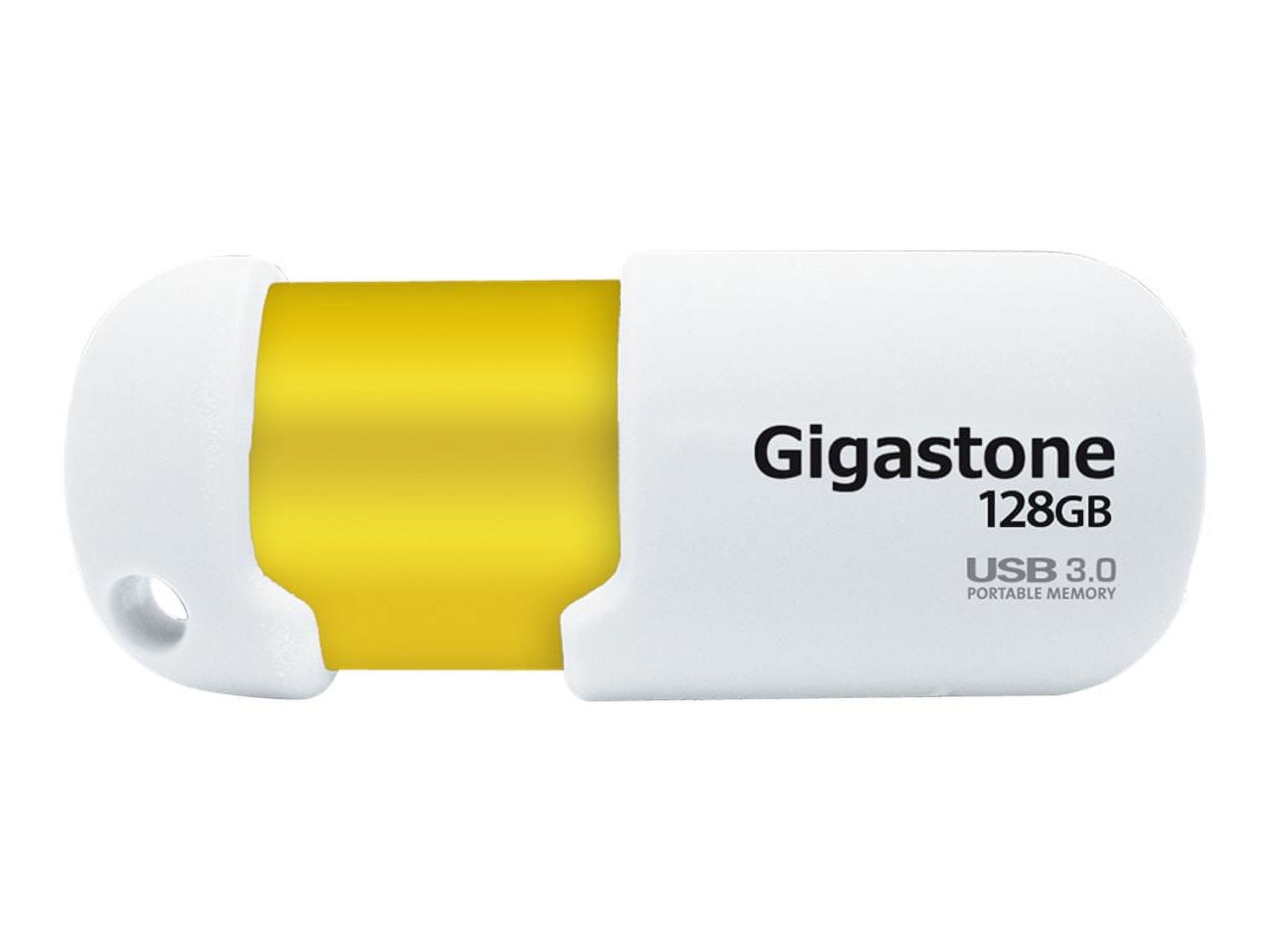 Gigastone - USB flash drive - 128 GB - USB 3.0 - white, gold - image 1 of 2
