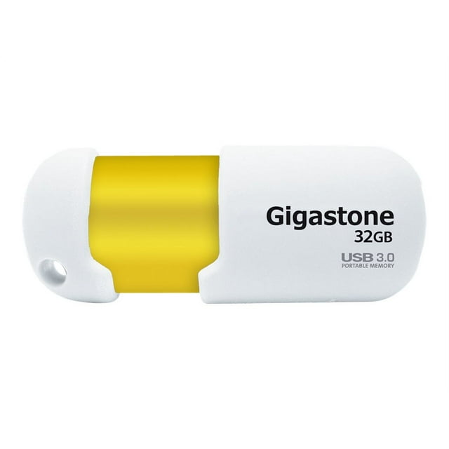 Gigastone - USB flash drive - 32 GB - USB 3.0 - white, gold