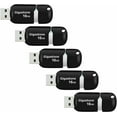 thumbnail image 1 of Gigastone V10 16GB USB 2.0 Flash Drive, Capless Retractable Design Pen Drive, Black and Silver, 5 Pack (5x16GB), 1 of 8