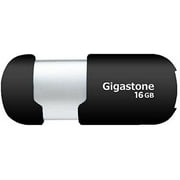 Gigastone V10 16GB USB2.0 Flash Drive, Capless Retractable Design Pen Drive, Black and Silver