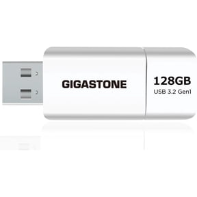 Gigastone Z60 128GB USB 3.2 Gen1 Flash Drive, R/W 120/60 MB/s Ultra High Speed Pen Drive, Capless Retractable Design Thumb Drive, USB 2.0 / USB 3.0 / USB 3.1 Interface Compatible