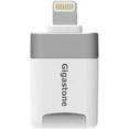 thumbnail image 1 of Gigastone iPhone Flash Drive, MicroSD Card Reader, Lightning for iPhone and iPad, App for iOS, 4K Video Player Drone GoPro Camera, Backup Photos and Videos from Social Media, 1 of 7