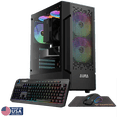 thumbnail image 1 of Gigatech Gaming Apollo 5 Gaming PC Desktop - Ryzen 5 5500, ARC A380, 32GB DDR4, 512GB SSD, RGB, Windows 11, Wi-Fi, 1 of 6