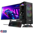 thumbnail image 1 of Gigatech Gaming Apollo 5 Gaming PC Desktop Bundle - Ryzen 5 5500, ARC A380, 16GB DDR4, 2TB SSD, RGB, Windows 11, Wi-Fi, Monitor, 1 of 5
