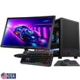 thumbnail image 1 of Gigatech Gaming Nova 3 SFF Gaming PC Desktop Bundle - Ryzen 5 5500, RTX 5050, 32GB DDR4, 1TB SSD, RGB, Windows 11, Wi-Fi, Monitor, 1 of 7