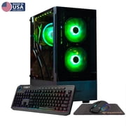Gigatech Gaming Titan 3 Gaming PC Desktop - Ryzen 5 5500, RTX 5060, 16GB DDR4, 2TB SSD, RGB, Windows 11, Wi-Fi