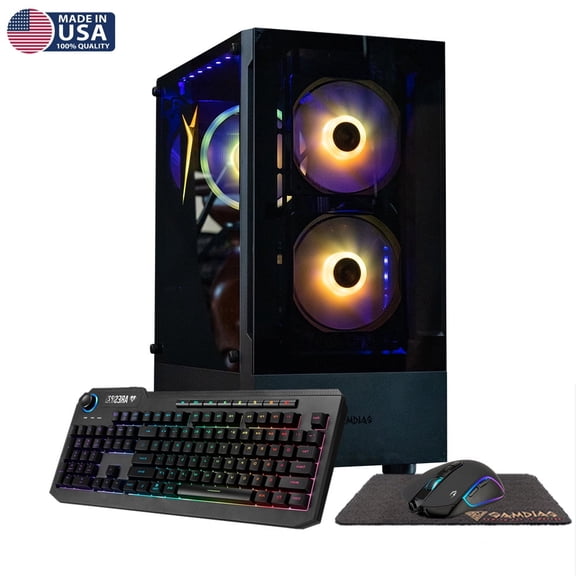 Gigatech Gaming Titan 5 Gaming PC Desktop - Core Ultra 5 245K, RTX 5060, 32GB DDR5, 1TB SSD, RGB, Windows 11, Wi-Fi