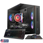 Gigatech Gaming Titan 5 Gaming PC Desktop - Core Ultra 5 245K, RTX 5060, 64GB DDR5, 2TB SSD, RGB, Windows 11, Wi-Fi