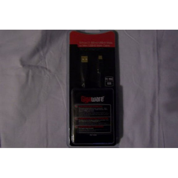 Gigaware Gigaware 6-Foot Usb-A Male To Mini Usb-B Male Gold Cable Electronic_Cable