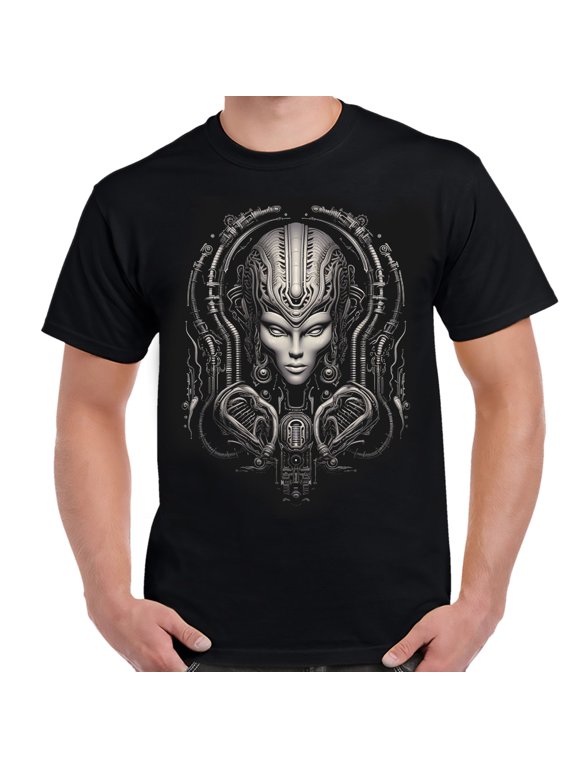 Gigeresque Priestess Art Adult T-Shirt-Large