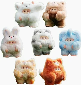 Giggle Monster Furry Forest Series Blind-Box Vinyl Plush Case of 6