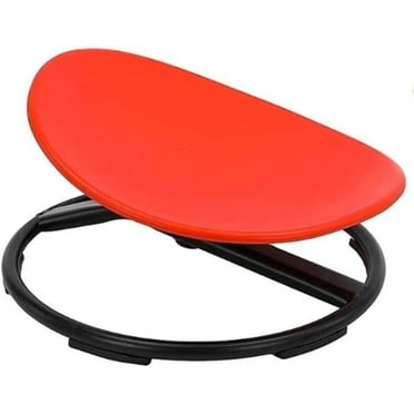 Giggle & Play Kids Swivel Chair – 22.8” x 11.8”, Red Sensory Spinning Chair for Body Balance and Physical Therapy, Autism Swivel Chair, Carousel Spin Toy for Toddlers