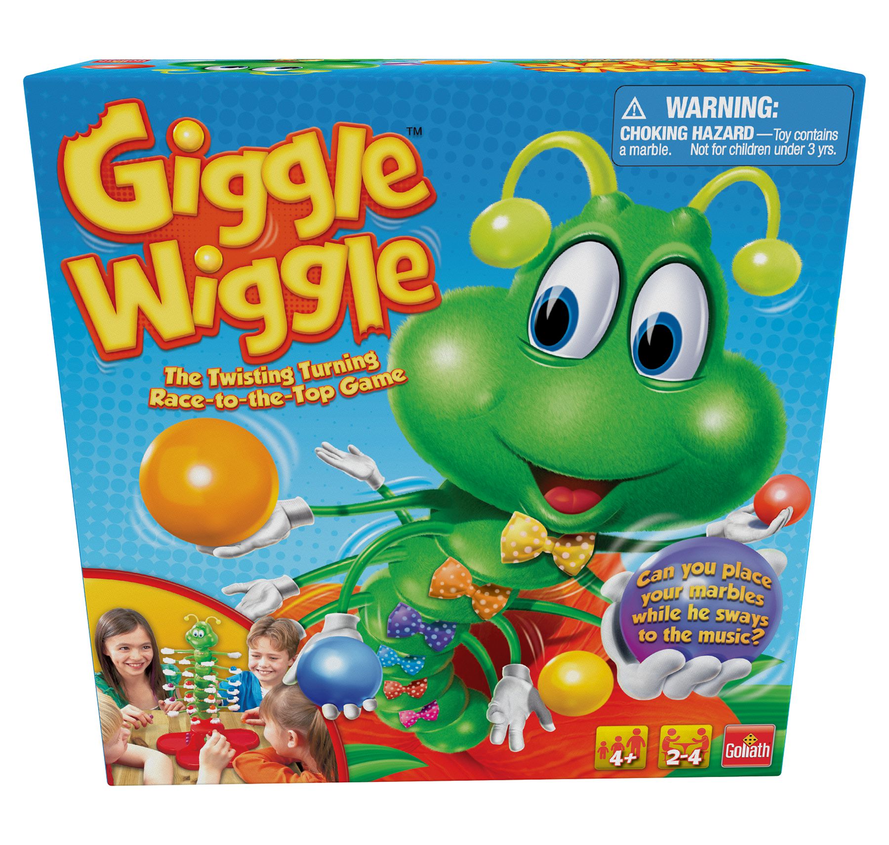 Giggle Wiggle - the Twisting Turning Race to Get Your Marbles to the Top Game by Goliath - image 1 of 8