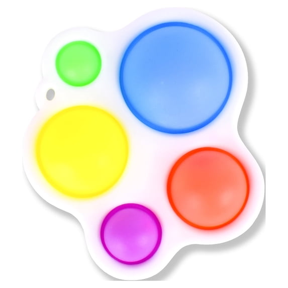Giggle Zone Dimple Fidget, Plastic Rainbow Pop It Sensory Toy