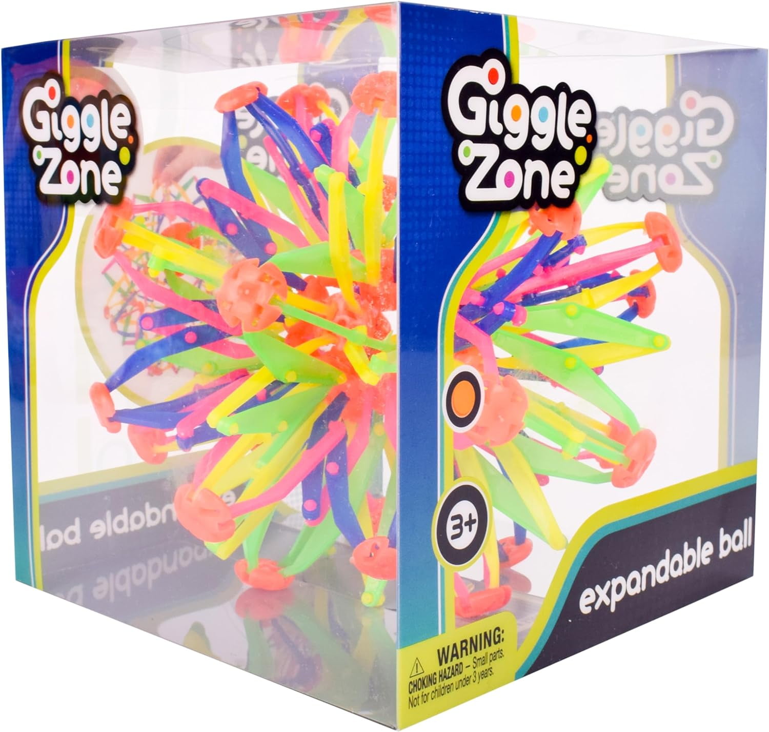 Giggle Zone Expandable Ball Rainbow Breathing Toy Sphere for Kids