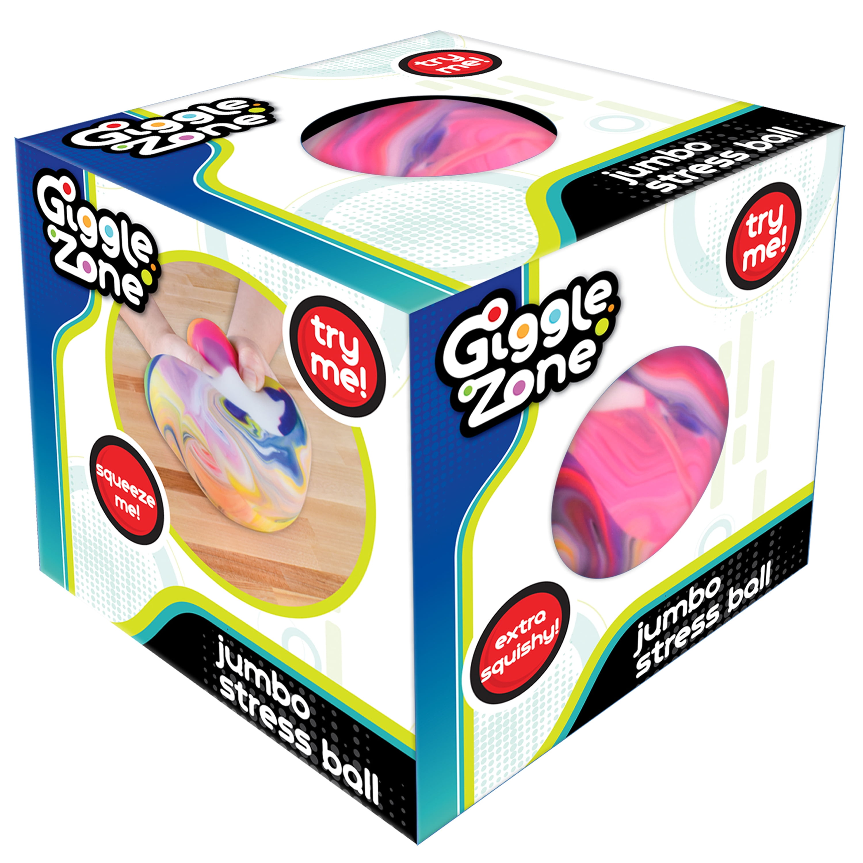 Giggle Zone Jumbo Stress Ball Fidget Sensory Toy Unisex Ages 3