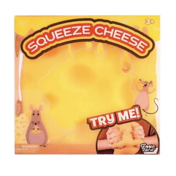 Giggle Zone Squeeze Cheese Jumbo Sized Easy to Clean Durable Material Squishy Massage Ball
