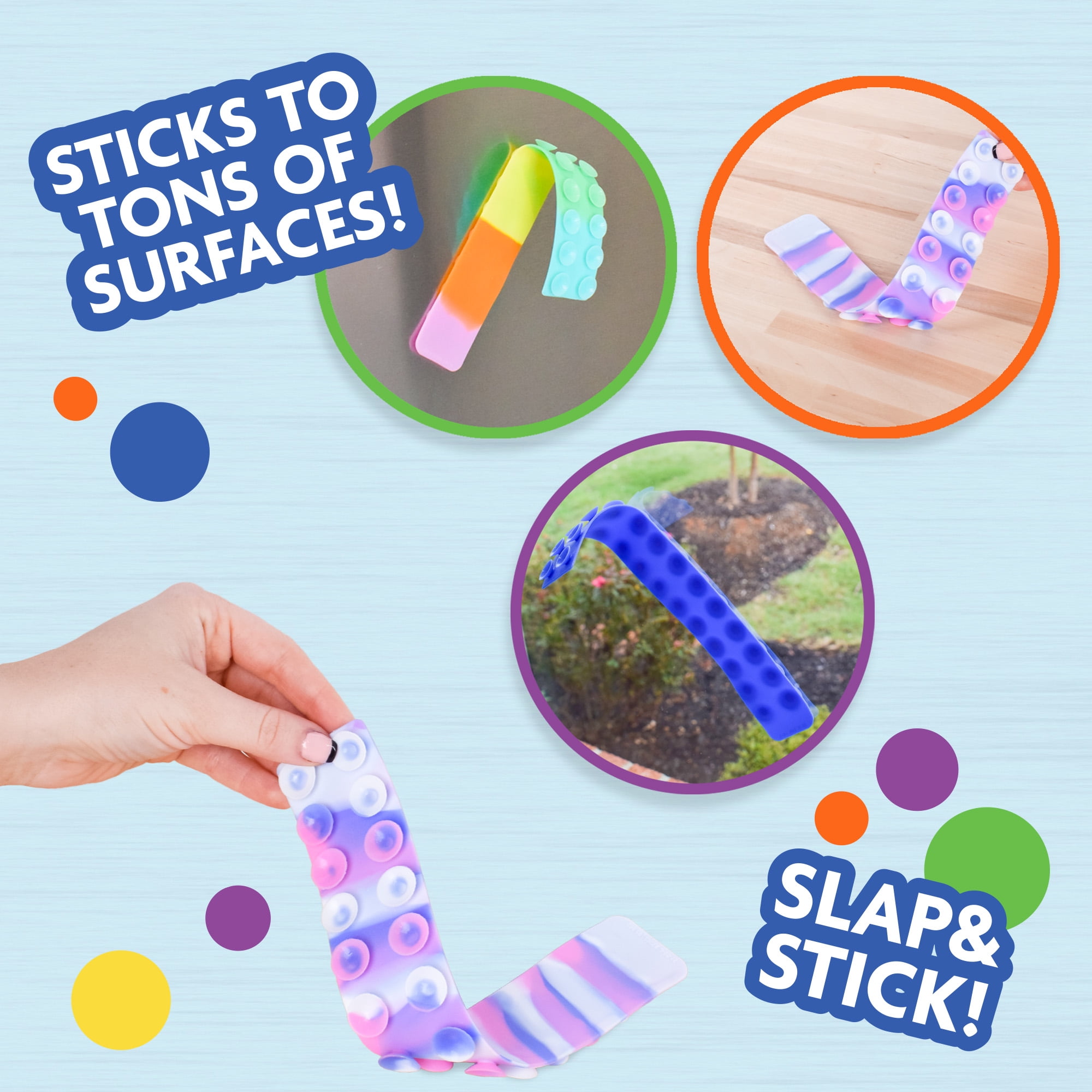 48PCS Tie Dye Party Favors Slap, Colorful Wristbands for Kids Classroom  Gifts Exchanging,Gift Box Filler,Birthday Party Decorations Supplies,  Christmas Gifts