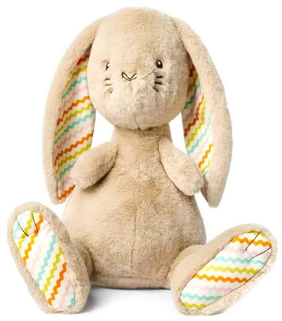 Cute GiggleScape Tan Bunny - Kid's Stuffed Animal Toy with
