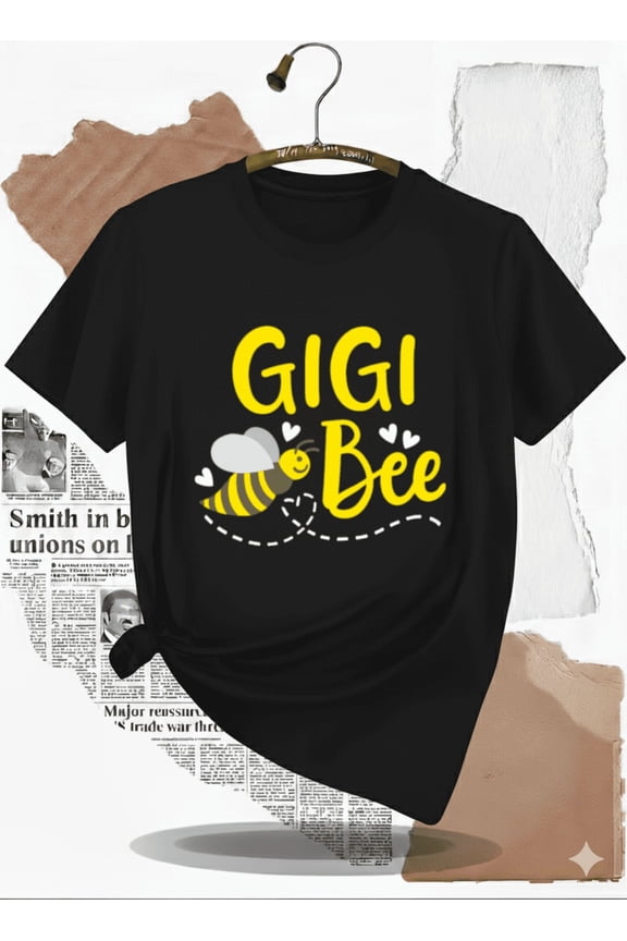 Gigi Bee Cute Bee Grandma Gift T-Shirt, for men & women, S-5XL