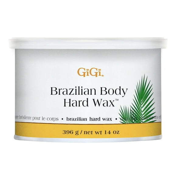 GiGi Brazilian Body Hard Wax, No-Strip Hair Removal Wax for Bikini & Sensitive Areas, 14 oz