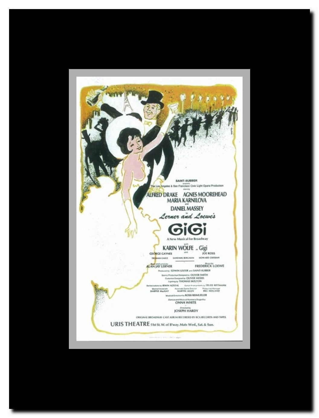 Gigi (Broadway) Framed Movie Poster