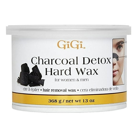 Gigi Charcoal Detox Hard Wax 13 Oz,Pack of 2