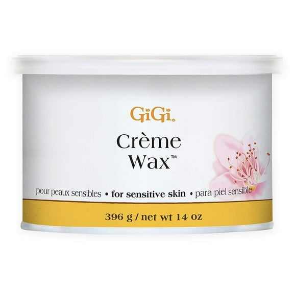GiGi Crème Soft Wax for Hair Removal Cream, Gentle Waxing for Sensitive Skin, 14 oz