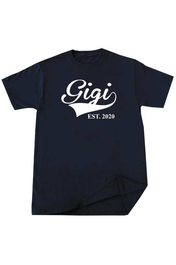 Gigi Est. 2020 T-Shirt New Grandma Nana Mimi Granny Pregnancy Baby Announcement Unisex S-5XL Hot Trending Shirt, Vintage Birthday Gift