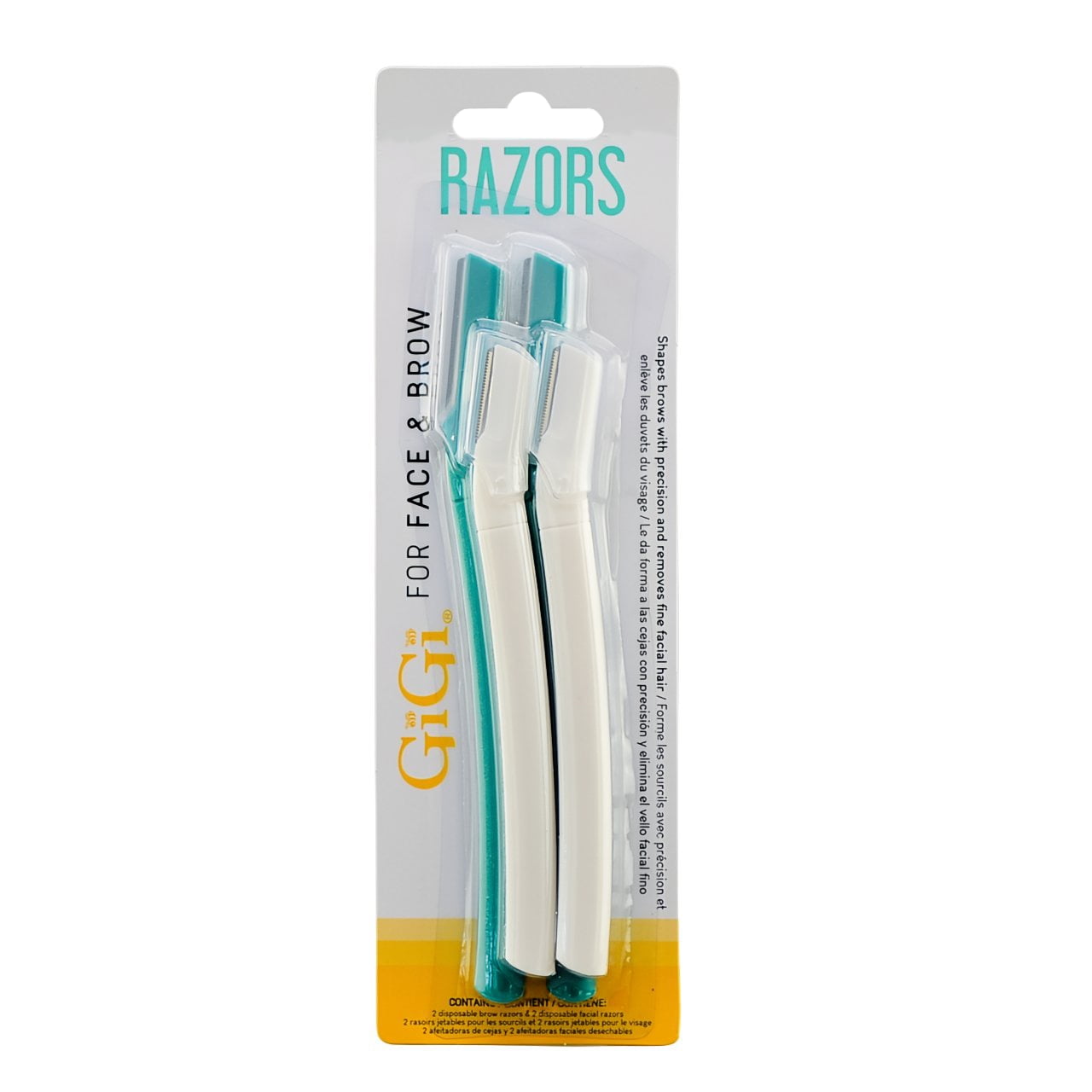 Gefi Razor Gigi Face and Brow Razors - 4 Pack - Walmart.com