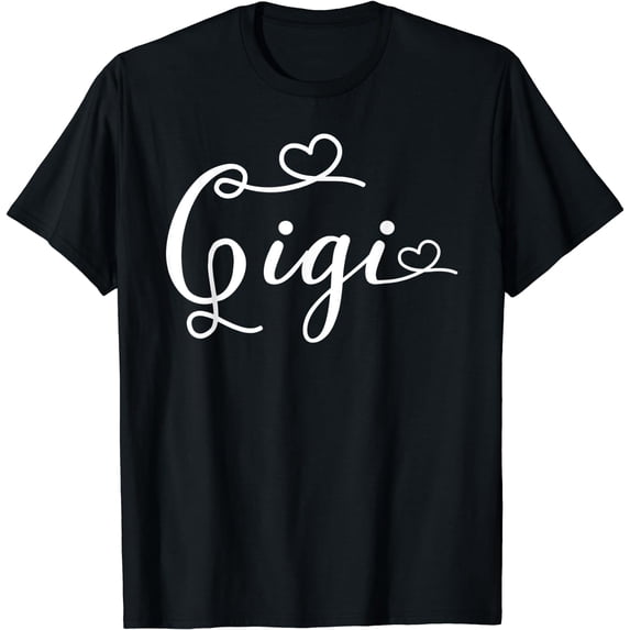 Gigi Family Matching Christmas Grandmother Mother's Day T-Shirt Black Small