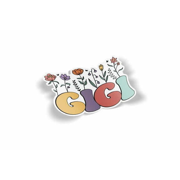Gigi Floral Waterproof Sticker