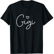 Gigi For Grandma Women Mother's Day Christmas From Grandkids T-Shirt Black X-Large