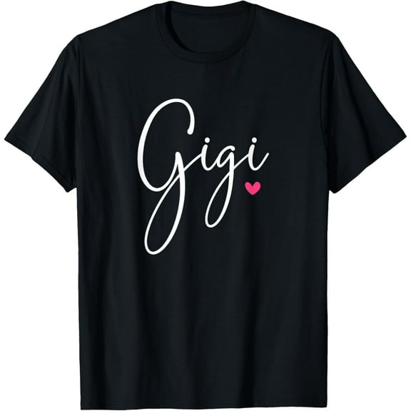 Gigi For Women Grandma Mother's Day Christmas T-ShirtMen and women, Black T-shirt, size: Extra large S-4XL