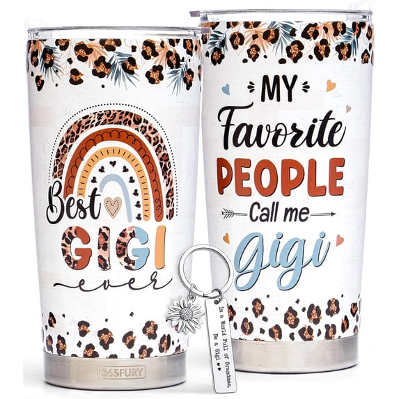 Gigi Gifts - Best Gigi Ever Gifts - Gifts For Gigi From Grandchildren, Grandson, Granddaughter, Grandkids - Birthday, Mothers Day gifts for Grandmother - Gigi Travel Coffee Mug Tumbler 20Oz