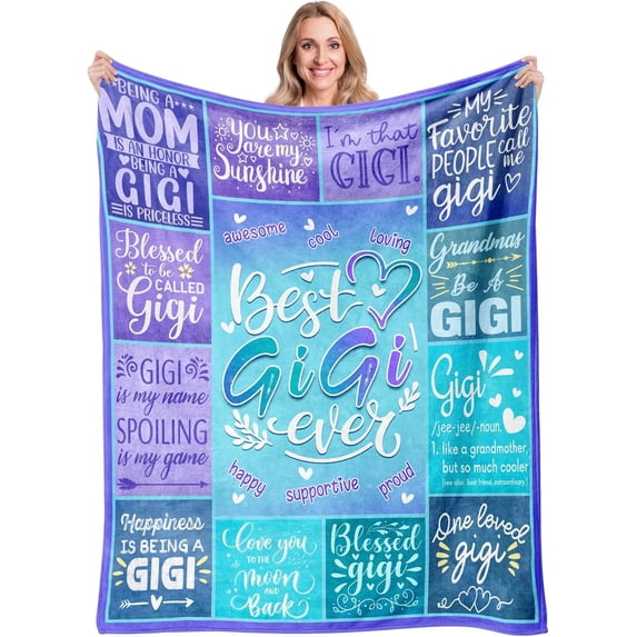 Gigi Gifts, Gigi Gifts for Grandma, Best Gigi Ever Gifts, Birthday Gifts for Gigi, Gift for Gigi, Gifts for Gigi from Grandkids Granddaughter, Gigi Gifts for Christmas Throw Blanket 50"x60"