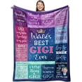 thumbnail image 1 of Gigi Gifts for Grandma Blankets,Gifts for Gigi Throw 50" x 60",Gigi Birthday Gifts, Nana Gifts from Grandkids,Grammy Gift for Mothers Day,Birthday Gifts for Nana,Great Grandma Gifts Blanket, 1 of 6