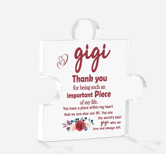Important Gigi Stuff Tote Bag - Canvas Gift For Grandma, Mother's Day, Birthday