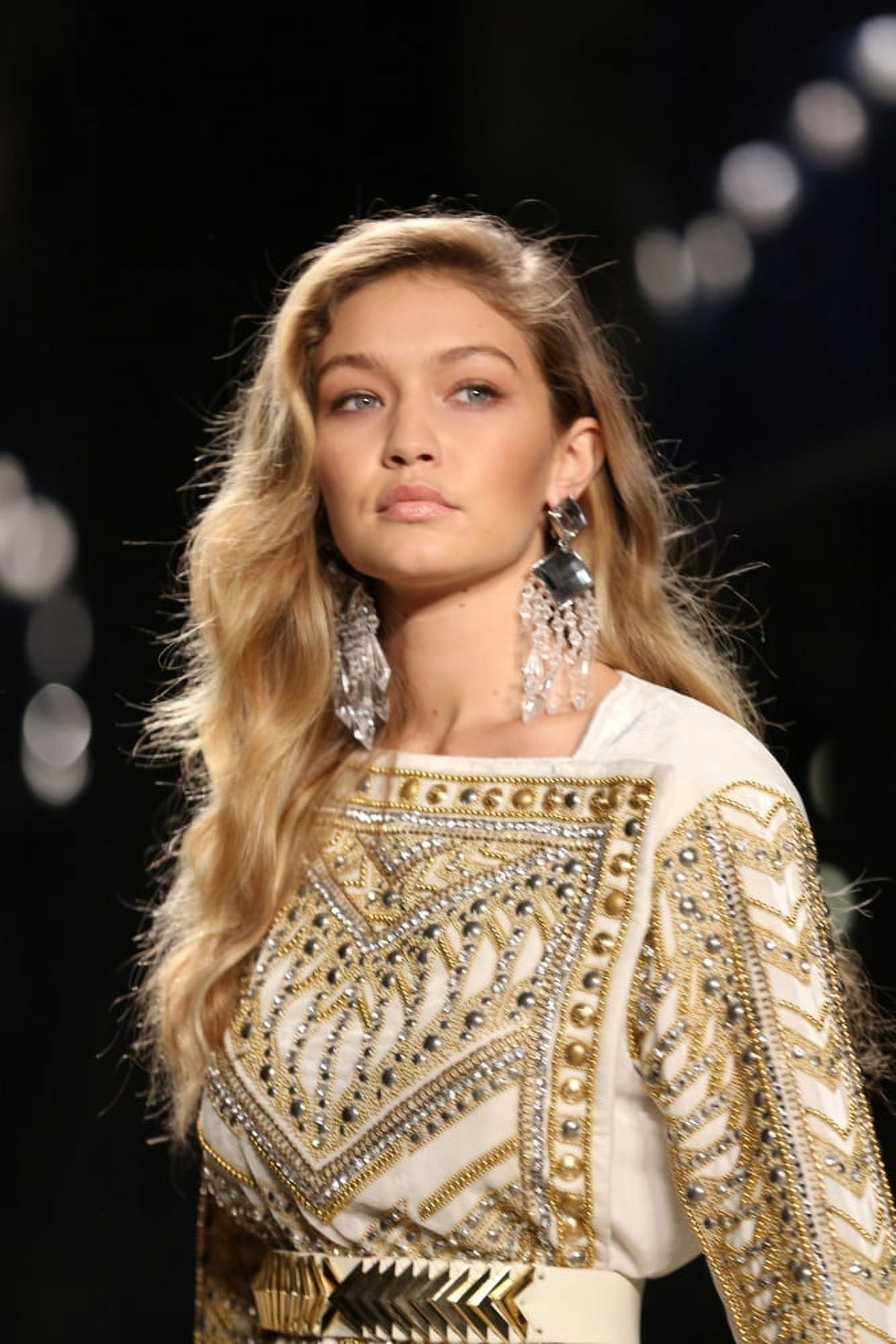 Gigi Hadid At Arrivals For Balmain X H&M Collection Launch Canvas Art - (16 x 20)