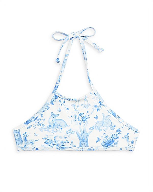Gigi Hadid x Frankies Bikinis Girls' Doe Halter Bikini Top (4T, Yomi