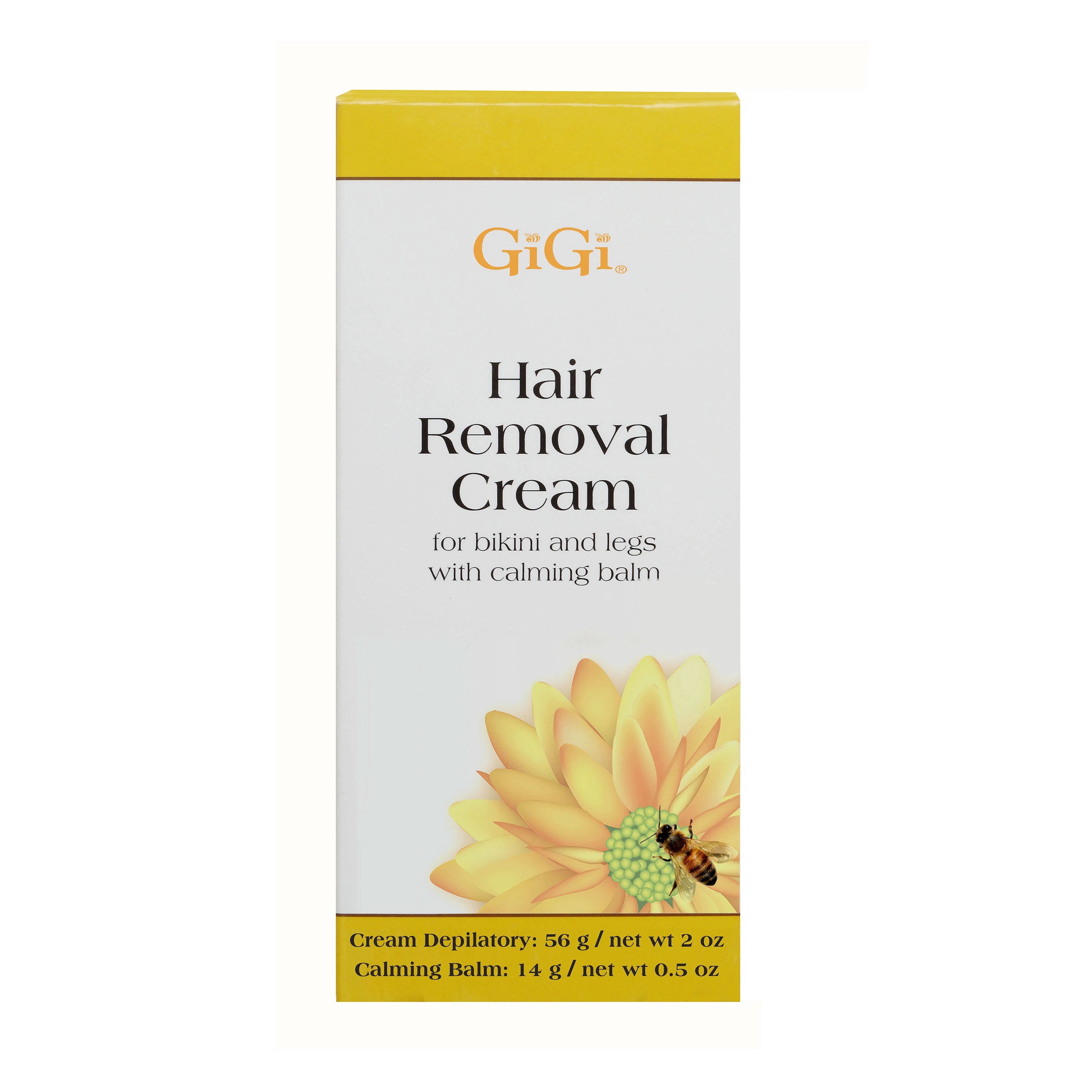 Gigi Hair Removal Cream With Balm For Bikini & Legs 2/0.5 Oz