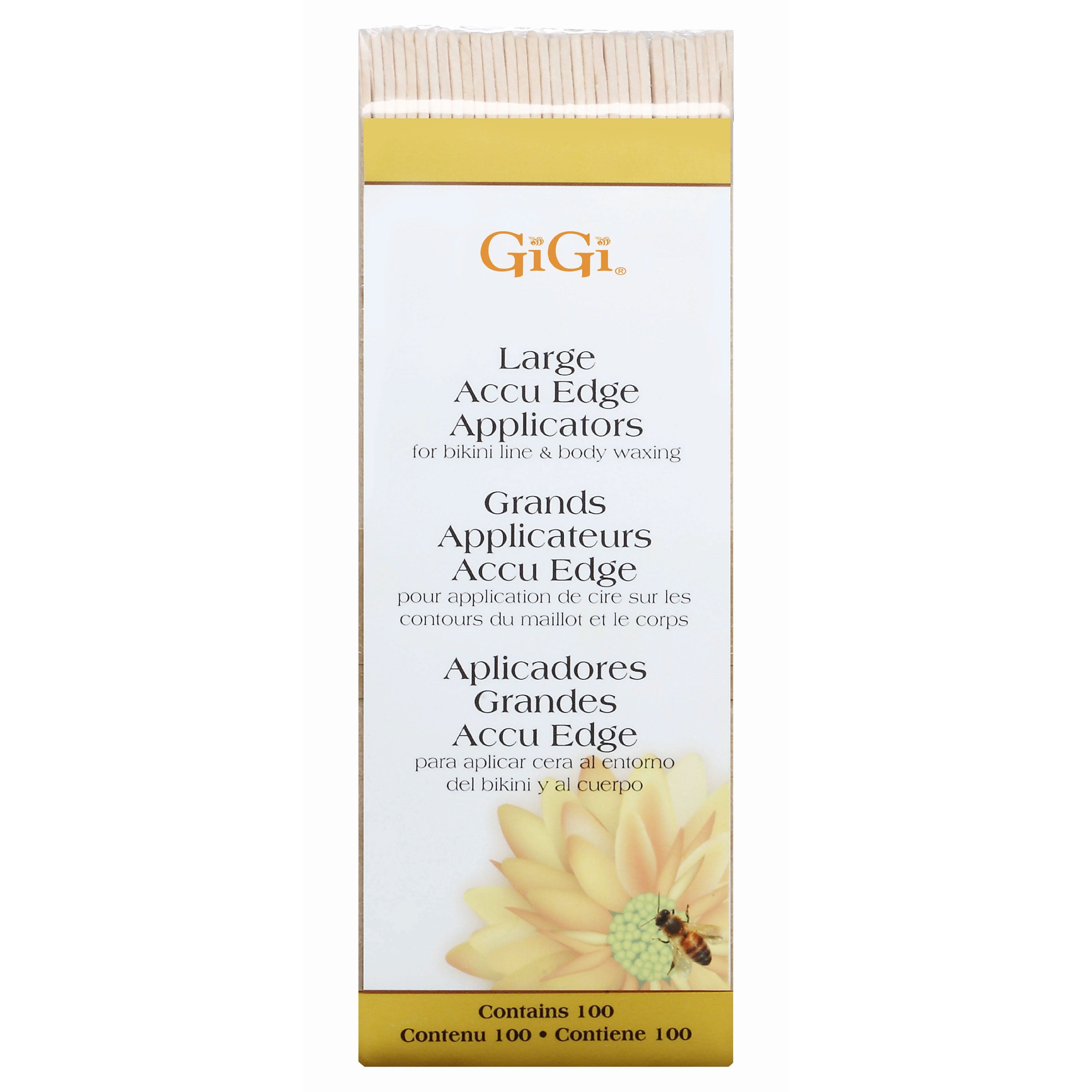 Gigi Large Accu Edge Wax Applicators,Pack of 12