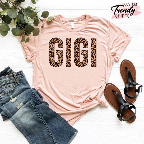 Gigi Leopard Shirt, Gigi Shirt, Grandmother, Mothers Day Gift, Leopard Print Shirts for Women, Best Grandma Ever, Gigi TSHIRT All Size S-5XL