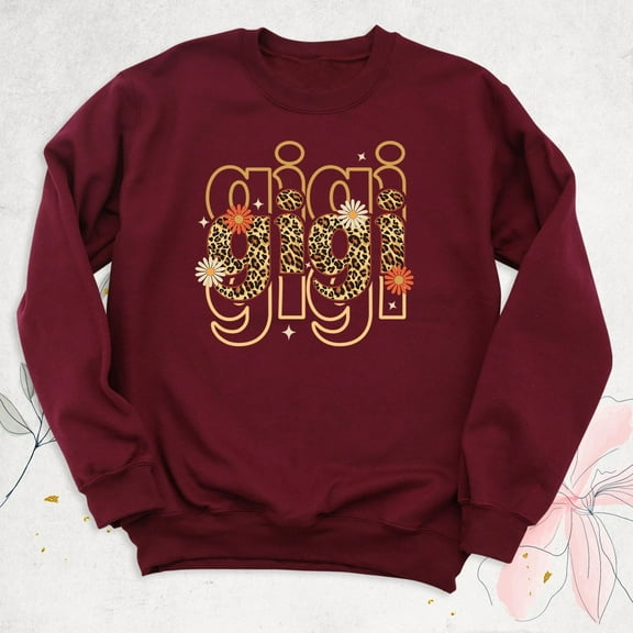 Gigi Leopard Sweatshirt, Mothers Day Gift Shirt, Floral Grandma , New Gigi Long Sleeve, Nana Birthday Sweatshirt, Cute Mimi Sweatshirt All Size S-5XL